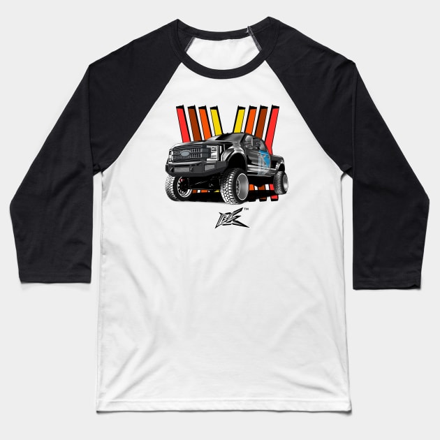 ford f350 hd truck black Baseball T-Shirt by naquash